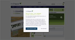 Desktop Screenshot of myshipper.nl