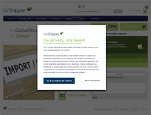 Tablet Screenshot of myshipper.nl